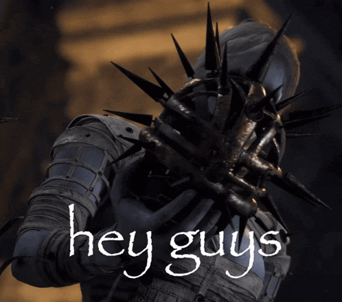 a picture of a mummy with the words hey guys written on it