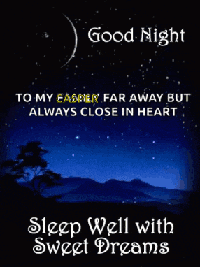 a poster that says good night sleep well with sweet dreams