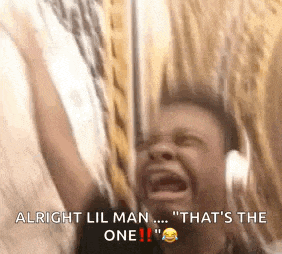 a man wearing headphones is crying and saying " alright lil man that 's the one "