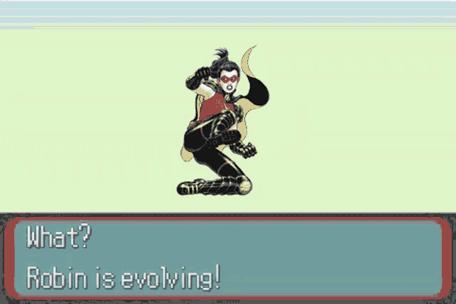 congratulations robin has evolved into huntress in a video game