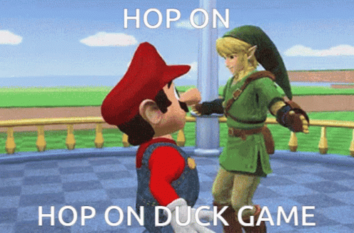 Duckgame Mario GIF - Duckgame Mario Link GIFs