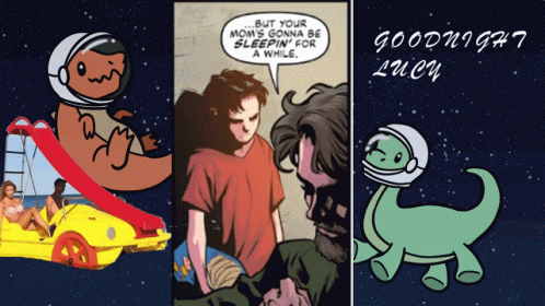 Goodnight Lucy Space Dinosaurs GIF - Goodnight Lucy Space Dinosaurs Batman GIFs