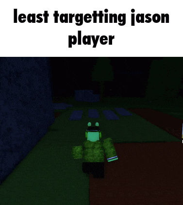 a picture of a green object with the words least targeting jason player above it