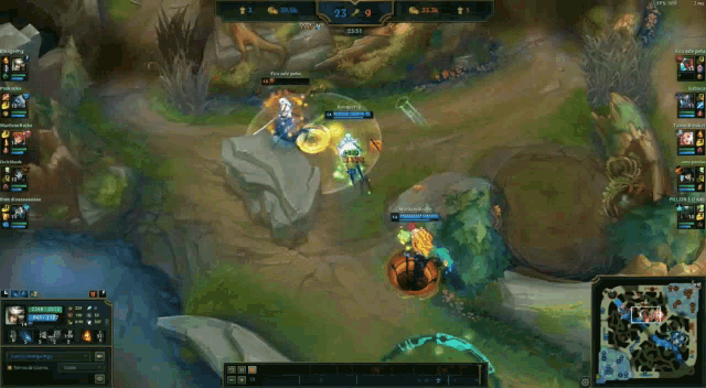 a screenshot of a league of legends game with a score of 23 9