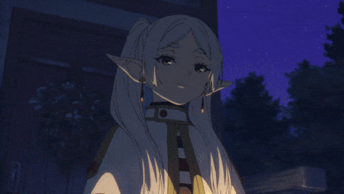an older man with glasses is being touched by someone