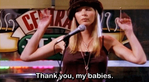 Thank You, My Babies. GIF - Friends Phoebe Thank You My Babies GIFs