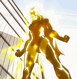 a cartoon of a woman in a superhero costume