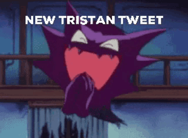 a picture of a cartoon character with the words " new tristan tweet " above it