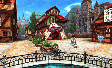 Ocarina Of Time 3ds Castle Town GIF - Ocarina Of Time 3ds Castle Town Hyrule Castle Town GIFs