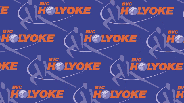 three young girls are posing for a picture in front of a holyoke banner