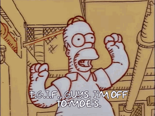 Tgif Homer GIF - Tgif Homer Simpson GIFs
