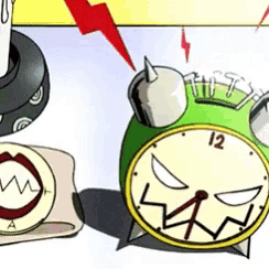 a green alarm clock with the hands on the number 12 and 4