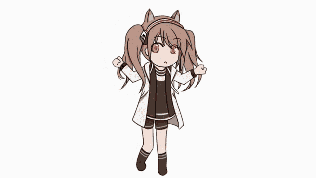 a drawing of a girl with a headband that has the letter f on it