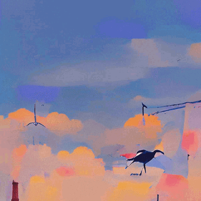 Cranes Virtualdream GIF - Cranes Virtualdream Art GIFs