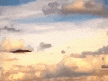 a painting of a cloudy sky with a few clouds in it