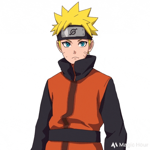 a cartoon of a boy with a headband that has the letter s on it