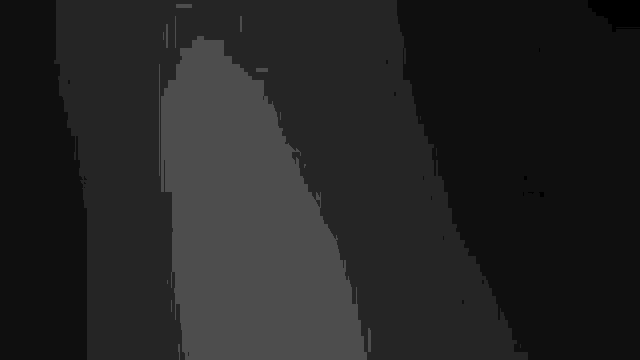 a white line is moving across a black background