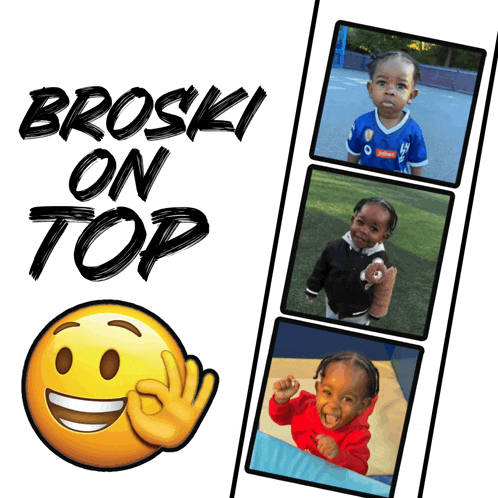 broski on top is written on a white background