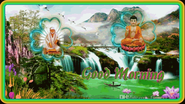 Good Morning Lord Buddha GIF - Good Morning Lord Buddha Jai Sai Baba GIFs
