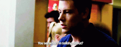 Glee Finn Hudson GIF - Glee Finn Hudson You See What Im Talking About GIFs