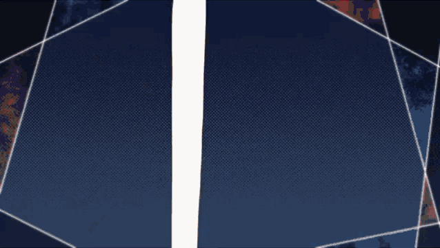 a purple and blue background with a white stripe on the right