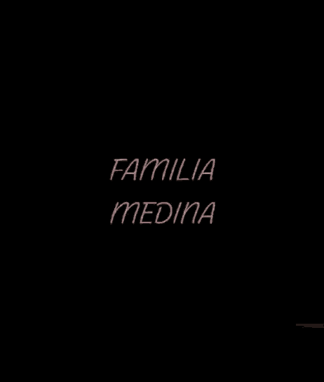 a drawing of a heart with the words familia medina on it