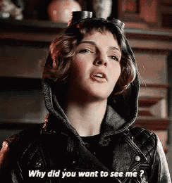 a woman wearing a hooded jacket is asking why did you want to see me ?