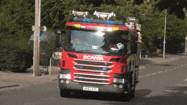 Scania Fire Engine GIF - Scania Fire Engine Norfolkfireandrescue GIFs