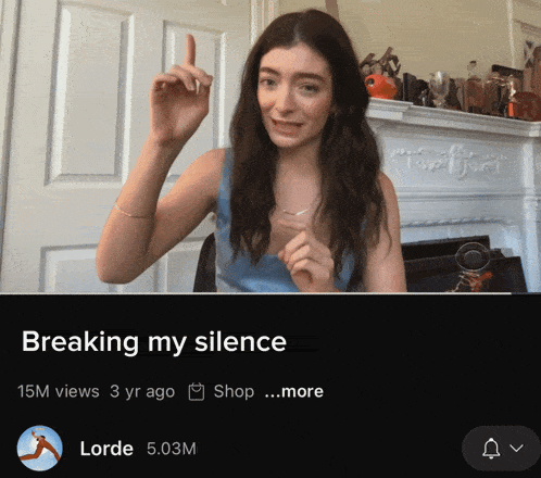 a picture of a woman with the words " breaking my silence " on the bottom