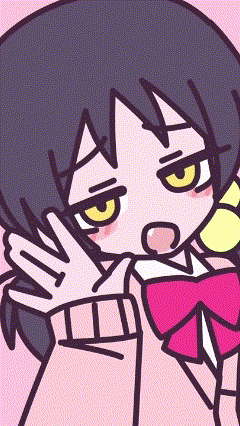 a cartoon drawing of a girl with a bow tie
