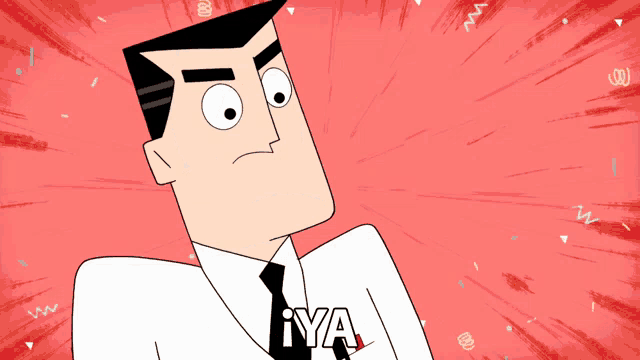 a cartoon character has the word se written on his chest