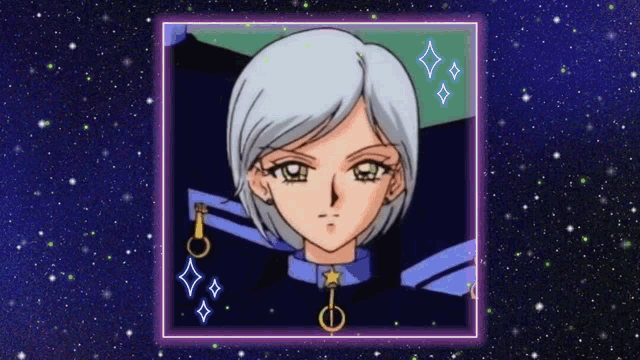 a cartoon drawing of a girl with a collar and earrings