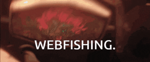 a blurred image with the words webfishing on it