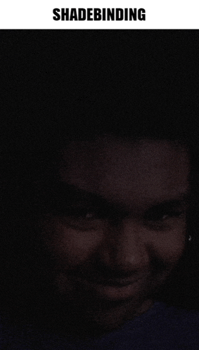 a picture of a man in the dark with the words shadebinding below it