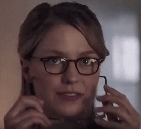 Melissa Benoist Glasses GIF - Melissa Benoist Glasses Blooper GIFs