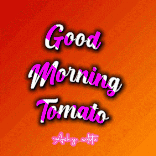 Good Morning GIF - Good Morning Tomato GIFs