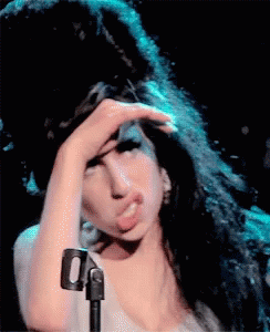 Amy Winehouse Crooked Lips GIF