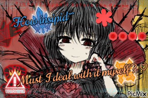 a drawing of a girl with the words must i deal with it myself on it