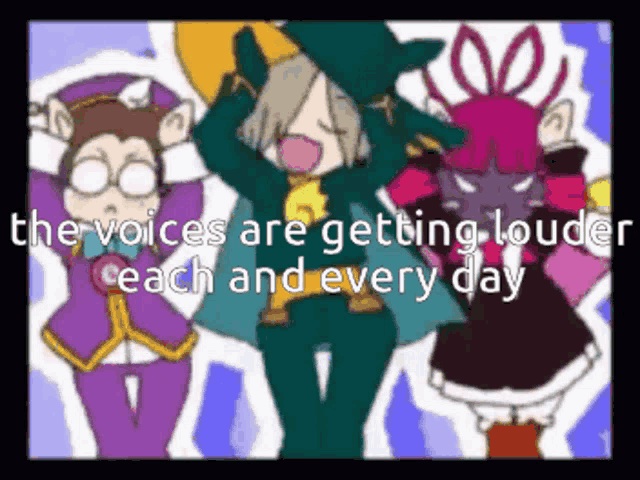 the voices are getting louder each and every day according to a cartoon