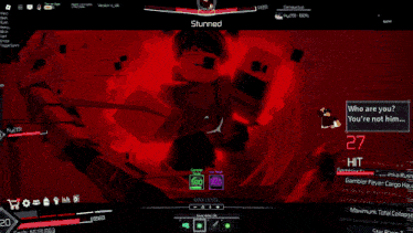 a screenshot of a video game that says stunned on the top