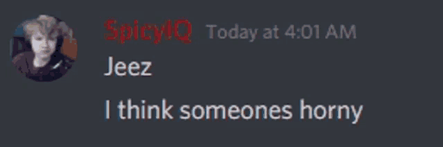 a screenshot of a discord conversation between jeez and spicylq