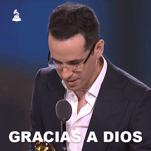 Gracias A Dios Edgar Barrera GIF - Gracias A Dios Edgar Barrera Latin Grammy GIFs