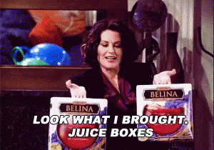 Boxed Wine GIF - Karen Will And Grace Juice Boxes GIFs