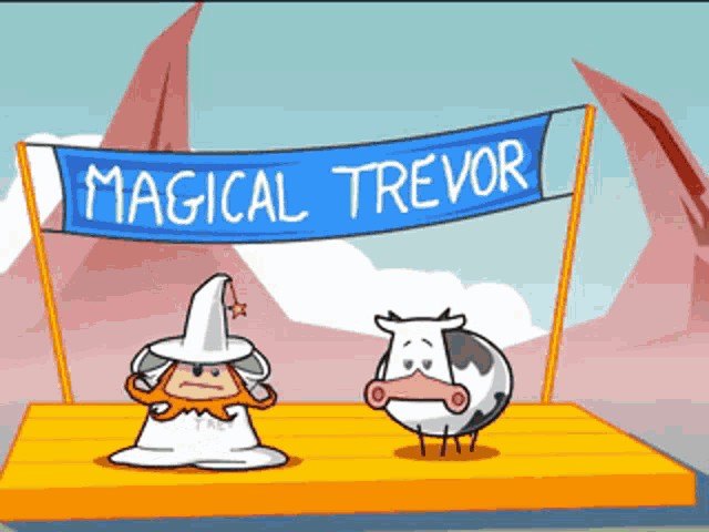 Magical Trevor Weeble Stuff GIF - Magical Trevor Weeble Stuff Dissapearing A Cow GIFs