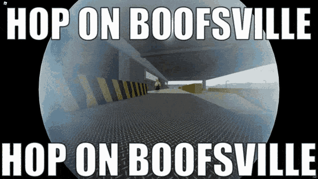 a poster that says hop on boofsville and hop on boofsville
