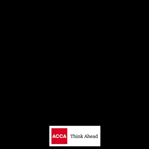 a logo for acca think ahead is shown