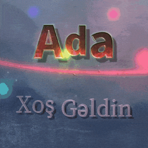 a poster with the name ada written on it
