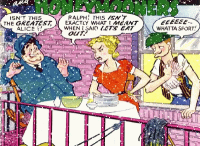 The Honeymooners Snowing GIF - The Honeymooners Snowing Eating Out GIFs