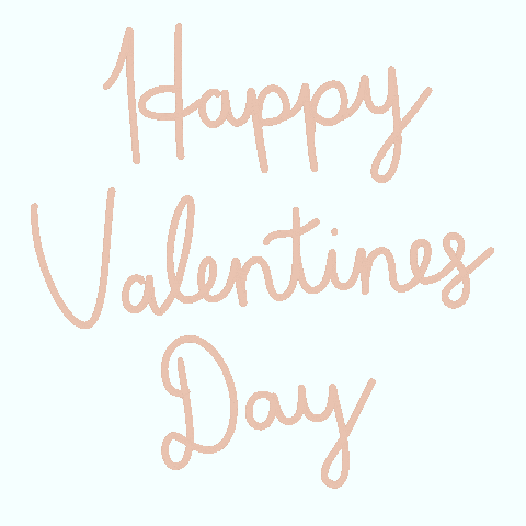 the words happy valentines day are written in pink