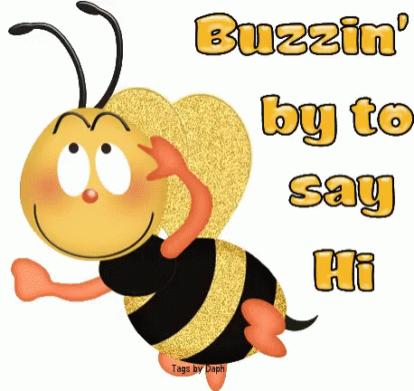 Buzzin By To Say Hi Bee GIF - Buzzin By To Say Hi Bee GIFs